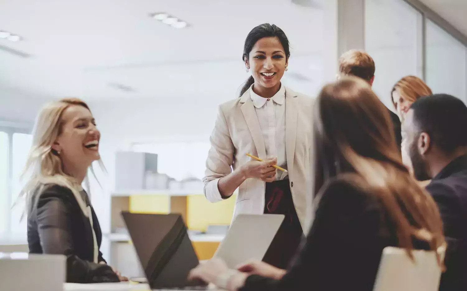 Women in a Business Meeting